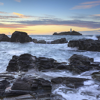 Buy canvas prints of Rocky Shore at Godrevy by Andrew Ray