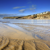 Buy canvas prints of Stream Pattern at Polzeath.tif by Andrew Ray