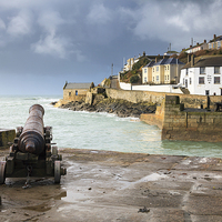 Buy canvas prints of Approaching Storm (Porthleven) by Andrew Ray