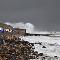Buy canvas prints of Atlantic Storm (Sennen Cove)   by Andrew Ray