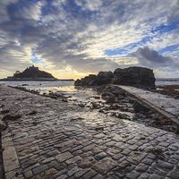 Buy canvas prints of Double Causeway (St Michael's Mount) by Andrew Ray