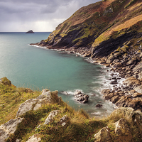 Buy canvas prints of The Jacka (Portloe) by Andrew Ray