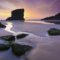 Buy canvas prints of Bedruthan Sunset by Andrew Ray