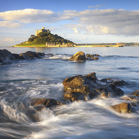 Buy canvas prints of Morning Light at St Michael's Mount by Andrew Ray
