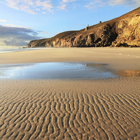 Buy canvas prints of Low Tide (Chapel Porth) by Andrew Ray