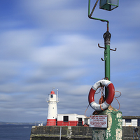 Buy canvas prints of Newlyn Harbour Entrance by Andrew Ray