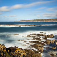 Buy canvas prints of Rocky Shore (Sennen Cove) by Andrew Ray