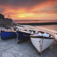 Buy canvas prints of Sunset at Sennen Cove by Andrew Ray