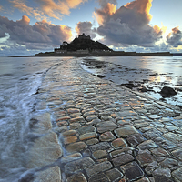 Buy canvas prints of Causeway to St Michael's Mount by Andrew Ray