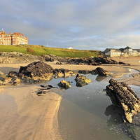 Buy canvas prints of Rocky Shore (Fistral Newquay) by Andrew Ray