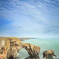 Buy canvas prints of The Green Arch of Wales by Andrew Ray