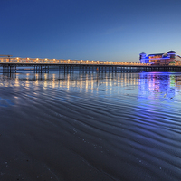 Buy canvas prints of Twilight at Weston Pier  by Andrew Ray