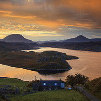 Buy canvas prints of Above Loch Inchard by Andrew Ray