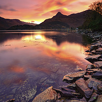 Buy canvas prints of Sunrise Reflections Loch Leven by Andrew Ray