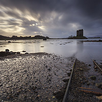 Buy canvas prints of Rail Tracks at Castle Stalker by Andrew Ray