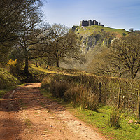 Buy canvas prints of Track to Carreg Cennen Castle by Andrew Ray