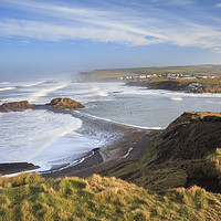 Buy canvas prints of Cliff View (Bude) by Andrew Ray