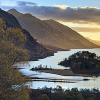 Buy canvas prints of Late Light on the banks of Loch Shiel by Andrew Ray