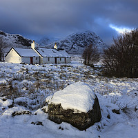 Buy canvas prints of Snow at Black Rock Cottage by Andrew Ray