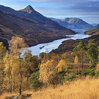Buy canvas prints of Autumn above Loch Leven  by Andrew Ray