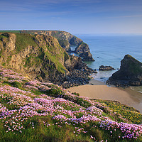 Buy canvas prints of Spring View (Bedruthan Steps)  by Andrew Ray