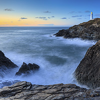 Buy canvas prints of Twilight at Trevose by Andrew Ray