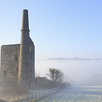 Buy canvas prints of Mist at Wheal Bush by Andrew Ray