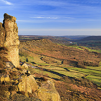 Buy canvas prints of The Pinnacle (Curbar Edge) by Andrew Ray