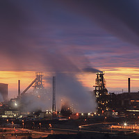 Buy canvas prints of Industrial Landscape (Port Talbot)  by Andrew Ray
