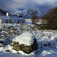 Buy canvas prints of Snowy Morning (Black Rock Cottage) by Andrew Ray