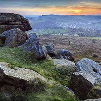 Buy canvas prints of Baslow Edge by Andrew Ray