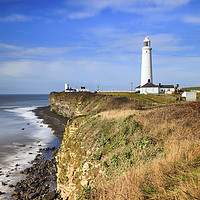 Buy canvas prints of Nash Point Lighthouses by Andrew Ray