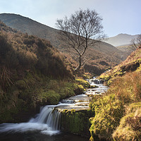 Buy canvas prints of Waterfalls in Fairbrook by Andrew Ray