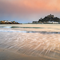 Buy canvas prints of Snowy Evening (St Michael's Mount) by Andrew Ray