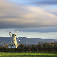 Buy canvas prints of Llancayo Windmill by Andrew Ray