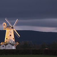 Buy canvas prints of Twilight at Llancayo Windmill by Andrew Ray