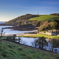 Buy canvas prints of Morning at Polridmouth Cove by Andrew Ray