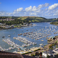 Buy canvas prints of Above the River Dart (Kingswear) by Andrew Ray