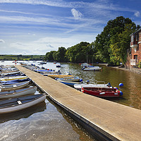 Buy canvas prints of Boats at Stoke Gabriel by Andrew Ray