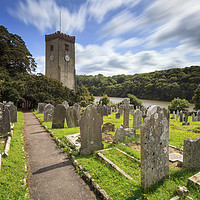 Buy canvas prints of Stoke Gabriel Church Yard by Andrew Ray