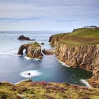 Buy canvas prints of Pordennack Point view (Land's End) by Andrew Ray