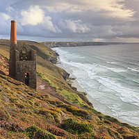 Buy canvas prints of Towards Towanroath Engine House (Wheal Coates) by Andrew Ray