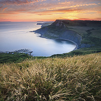 Buy canvas prints of Sunset over Chapman's Pool by Andrew Ray by Andrew Ray