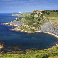 Buy canvas prints of Jurassic Coast above Chapman's Pool by Andrew Ray by Andrew Ray