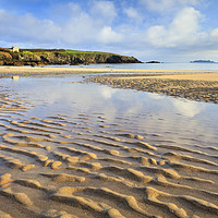 Buy canvas prints of Sand Ripples on Harlyn Bay Beach by Andrew Ray