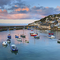Buy canvas prints of Mousehole at Sunrise by Andrew Ray