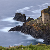 Buy canvas prints of Engine House at Botallack by Andrew Ray