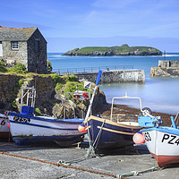 Buy canvas prints of Mullion Harbour  by Andrew Ray