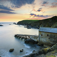 Buy canvas prints of Old Lizard Lifeboat Station at sunset by Andrew Ray
