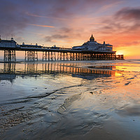 Buy canvas prints of Sunrise at Eastbourne Beach by Andrew Ray